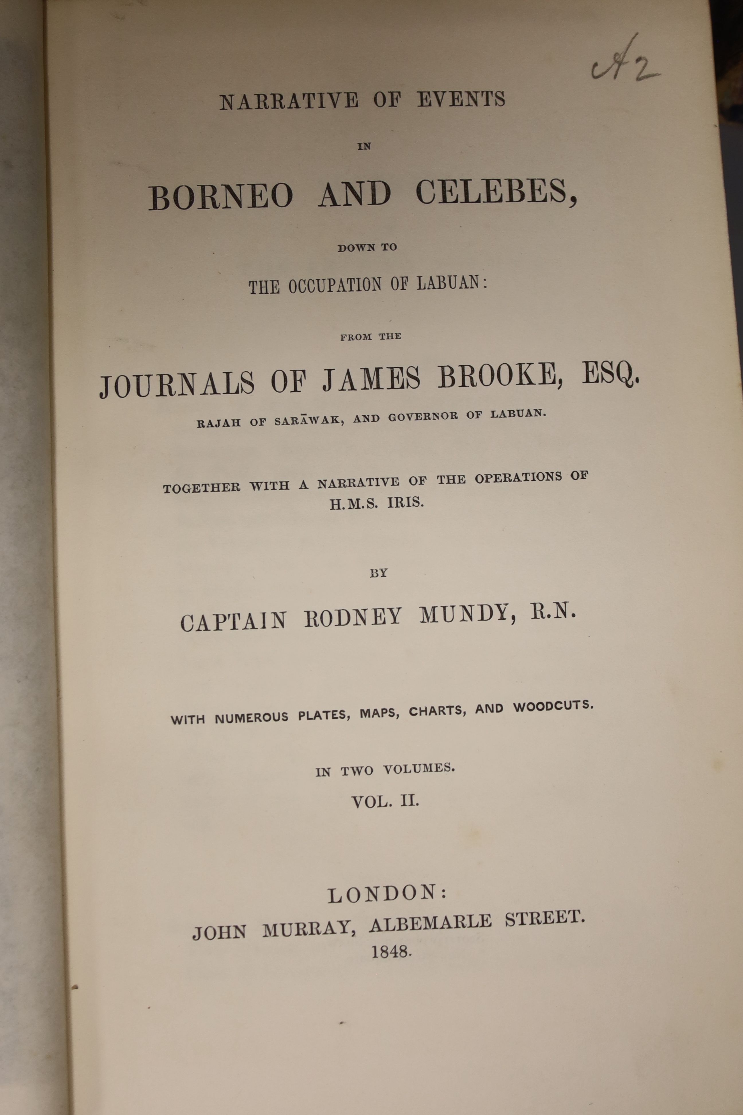 Munday, Capt. Rodney - Narrative of Events in Borneo and Celebes ... from the Journals of James Brooke ...,